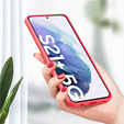 Etui do Samsung Galaxy S21+ Plus, Silicone Lite, czerwone