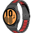 Pasek Bransoleta do Samsung Galaxy Watch 4/5/6 40/42/43/44/45/46/47mm, Czarna / Czerwona