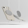 Etui Ringke do iPhone 16E, Silicone MagSafe, Szare + Szkło Hartowane 9H