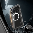Etui do iPhone 17 Pro Max, Wodoodporne IP68, SHELLBOX MagSafe, czarne