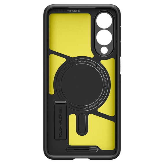 Etui Spigen do Samsung Galaxy S25 Edge, Tough Armor MagSafe, czarne + Szkło Hartowane 9H