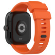 Pasek Silikonowy do Xiaomi Redmi Watch 4 / Xiaomi Smart Band 8 Pro / Xiaomi Smart Band 9 Pro, Pomarańczowy