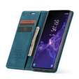 Etui CASEME do Samsung Galaxy S9 Plus, Leather Wallet Case, niebieskie