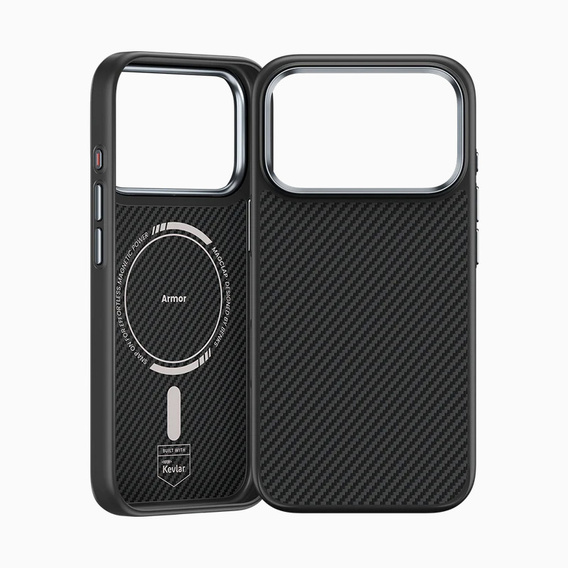 Etui BENKS Kevlar Armor PRO Carbon Fiber 600D A069 do MagSafe do iPhone 17 Pro