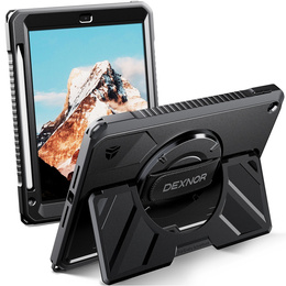 Etui Dexnor 360° z paskiem i uchwytem na rysik do iPad 10.2" 2021/2020/2019 (9/8/7 gen.)