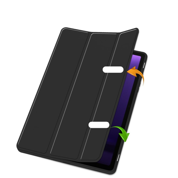 Etui do Samsung Galaxy Tab S10 Lite / S10 FE / S9 FE, Smartcase z miejscem na rysik, czarne