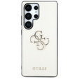 Etui GUESS do Samsung Galaxy S25 Ultra, Classic Logo, beżowe