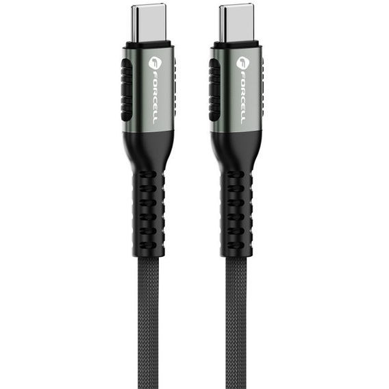 Forcell kabel USB Type-C do USB Type-C 5A 100W QC 4.0 120cm, czarny