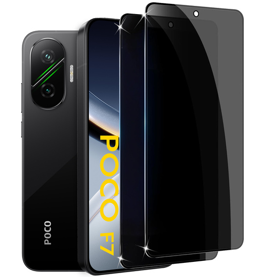 2x Szkło ERBORD Anti-Spy do Xiaomi Poco F7 5G – chroń ekran i swoją prywatność