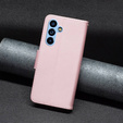 Etui z klapką do Samsung Galaxy A54 5G, Wallet Litchi Magnet, różowe rose gold