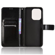 Etui z klapką do Xiaomi Redmi 13, Crazy Horse Wallet, czarne