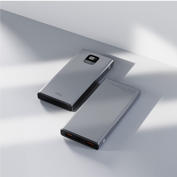 Allity Power Bank APB-100 PD QC 22.5W 10000 mAh - szary