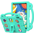 Etui do iPad 10.2" 2021/2020/2019 (9/8/7 gen.) / Air 10.5" 2019 (3 gen.), Cute Patterns, z podstawką, Zielone