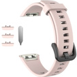 Pasek Silikonowy do Huawei Band 6 / Honor Band 6, Sand Pink
