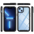 Etui do iPhone 14 Plus, Shockproof, z folią, czarne