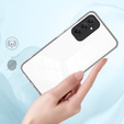 Etui do Samsung Galaxy M34 5G, Fusion Hybrid, z ochroną aparatu, przezroczyste / czarne