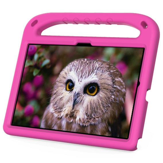 Etui dla dzieci do Samsung Galaxy Tab A8 10.5, dziecięce z uchwytem, różowe