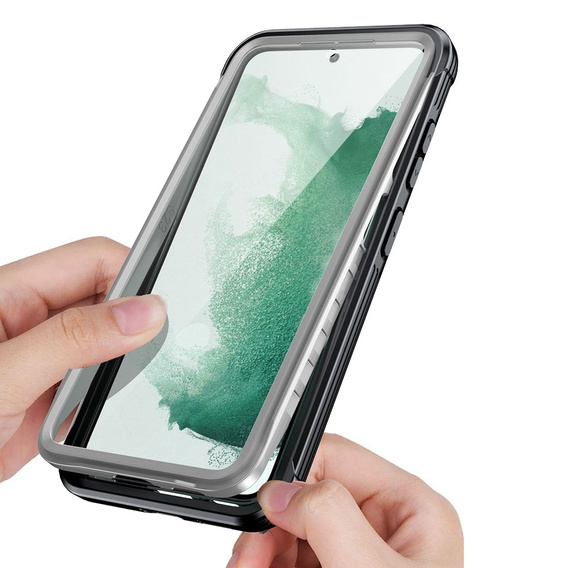 Etui do Samsung Galaxy S24, Shockproof, z folią, czarne