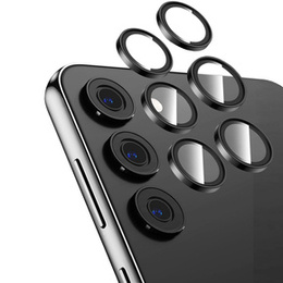 2x Szkło na aparat do Samsung Galaxy S24+ Plus, ERBORD Camera Lens, czarne