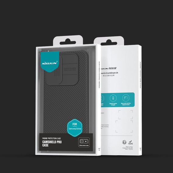 Etui do Samsung Galaxy A55 5G, pancerne Nillkin, CamShield Pro, Czarne