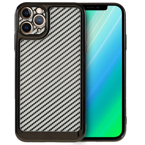 Etui do iPhone 13 Pro Carbon Slim Case Obudowa, Czarne