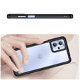 Etui do Motorola Moto G13 / G23, Fusion Hybrid, przezroczyste / czarne