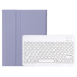 Etui z klawiaturą do iPad 10.2" 2021/2020/2019 (9/8/7 gen.) / Air 10.5" 2019 (3 gen.), Leather Pen Slot, fioletowe