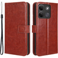 Etui z klapką do Infinix Smart 7 HD 4G, Crazy Horse Wallet, brązowe