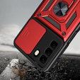 Etui pancerne do Infinix Hot 50 Pro 4G, CamShield Slide, czerwone