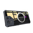 Etui do ASUS ROG Phone 8 Pro, z blaszką magnetyczne, przezroczyste / czarne