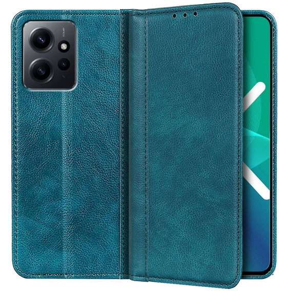 Etui do Xiaomi Redmi Note 12 4G, Wallet Litchi Leather, zielone