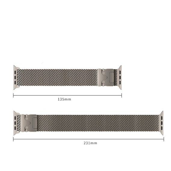 Bransoleta do Apple Watch 1/2/3/4/5/6/7/8/9/10/11/SE Ultra 1/2/3 42/44/45/46/49mm, Tytanowa