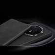 Etui z klapką do Honor Magic V3 5G, Wallet Nappa Texture, czarne