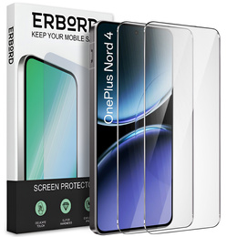 2x Szkło Hartowane ERBORD 9H Hard Glass do OnePlus Nord 4 – codzienna ochrona w eleganckim wydaniu