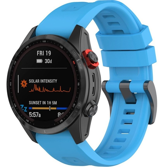 Pasek Silikonowy QuickFit 20mm do Garmin Fenix 5S/6S/7S/ 8 43mm, Niebieski