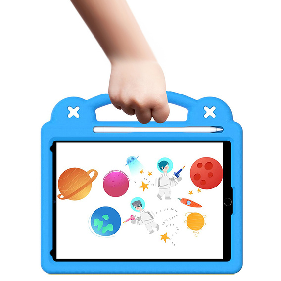 Etui do iPad 10.2" 2021/2020/2019 (9/8/7 gen.) / Air 10.5" 2019 (3 gen.) , Cute Patterns, z podstawką, Niebieskie