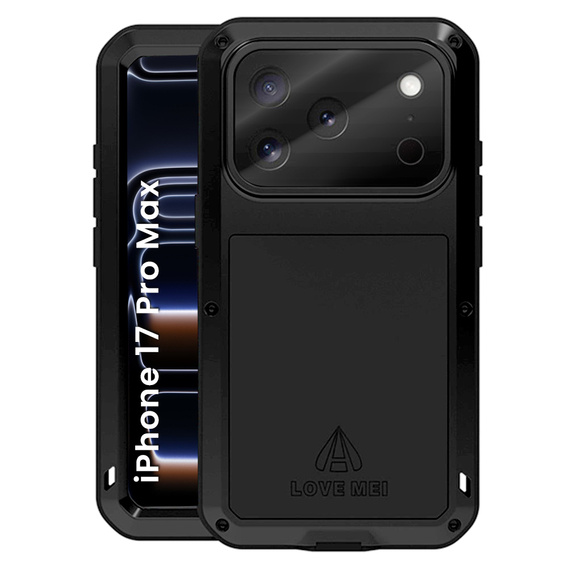 Pancerne etui ze szkłem hartowanym do iPhone 17 Pro Max