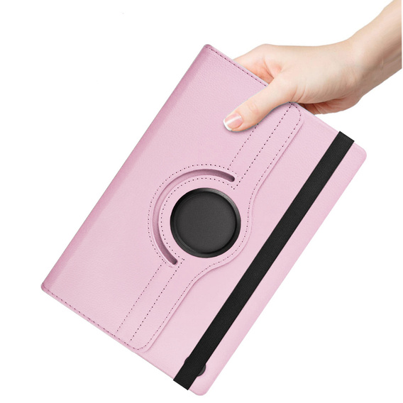 Etui do Lenovo Tab M10 Plus 10.6 Gen 3 TB-125F TB-128F, Obrotowe 360, Różowe rose gold
