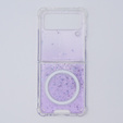 Etui do Samsung Galaxy Z Flip 4 5G, Sparkle, do Magsafe, fioletowe