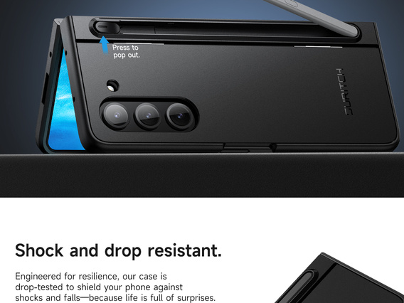Etui Suritch Full Body z podstawką i uchwytem na rysik do Samsung Galaxy Z Fold5