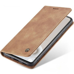 Etui CASEME do Samsung Galaxy S20 FE, Leather Wallet Case, brązowe