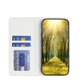 Etui z klapką do Samsung Galaxy A54 5G, Wallet, BINFEN COLOR, białe