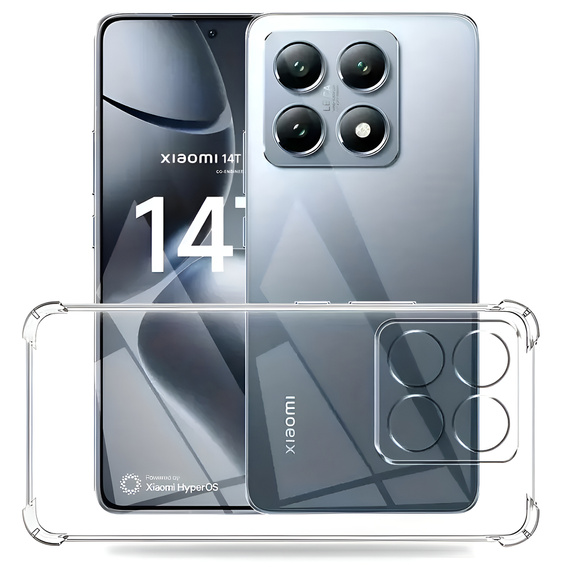 Etui do Xiaomi 14T, Dropproof, przezroczyste