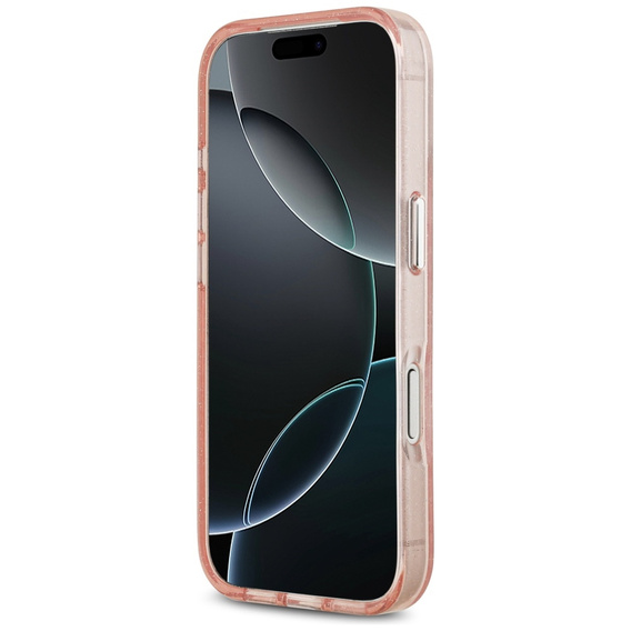 Etui Karl Lagerfeld IML Glitter Karl & Choupette Heads Logo MagSafe do iPhone 17 Pro Max