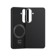 Etui BENKS Kevlar Armor PRO do Samsung Galaxy S25, Carbon Fiber 600D A043, do MagSafe, czarne