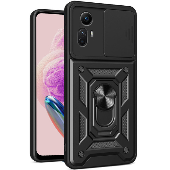 Etui pancerne do Xiaomi Redmi Note 12S 4G, CamShield Slide, czarne