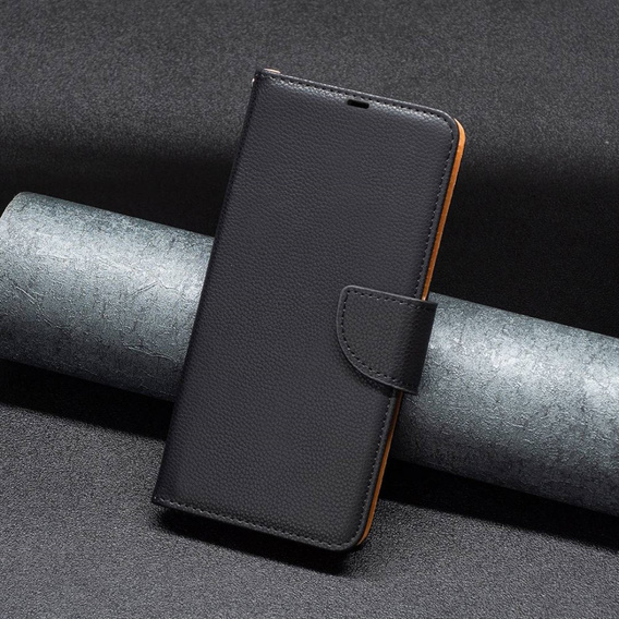 Etui z klapką do Samsung Galaxy A54 5G, Wallet Litchi Magnet, czarne