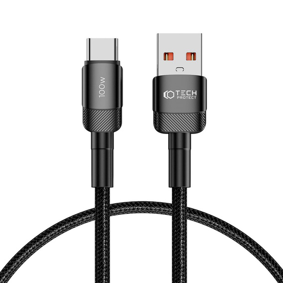 Tech-Protect Kabel UltraBoost Evo Type-C 100W/5A 25cm, Czarny