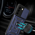 Etui pancerne do Infinix Hot 50 4G, CamShield Slide, niebieskie