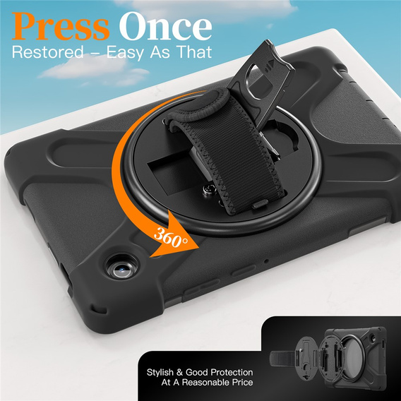 Pancerne etui z podstawką i paskiem na ramię do Samsung Galaxy Tab A11